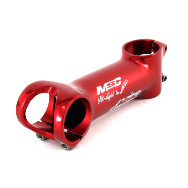MSC Bikes SL01110R Potencia Ultralight de Ciclismo, Rojo, 31.8 mm x 110 mm x 6º