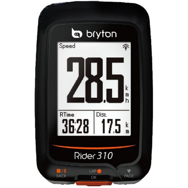 Bryton Rider 310C Velocímetro Computador GPS, Unisex Adulto, Negro, Talla Única