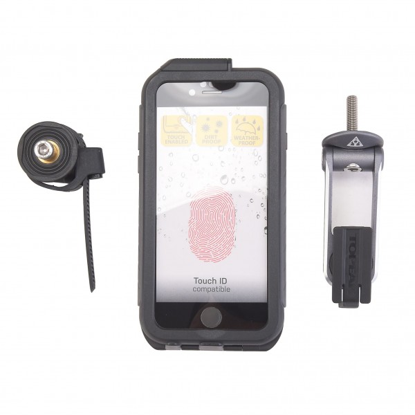 Topeak RideCase – Carcasa para iPhone 6/6s con soporte Negro/Gris