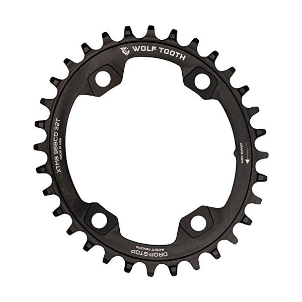 Wolf Tooth XTR M9000 96 BCD Plato, Negro, 30