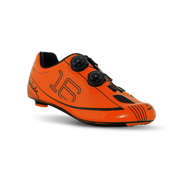 Spiuk 16 Road Carbono - Zapatillas unisex, color naranja/negro, talla 38