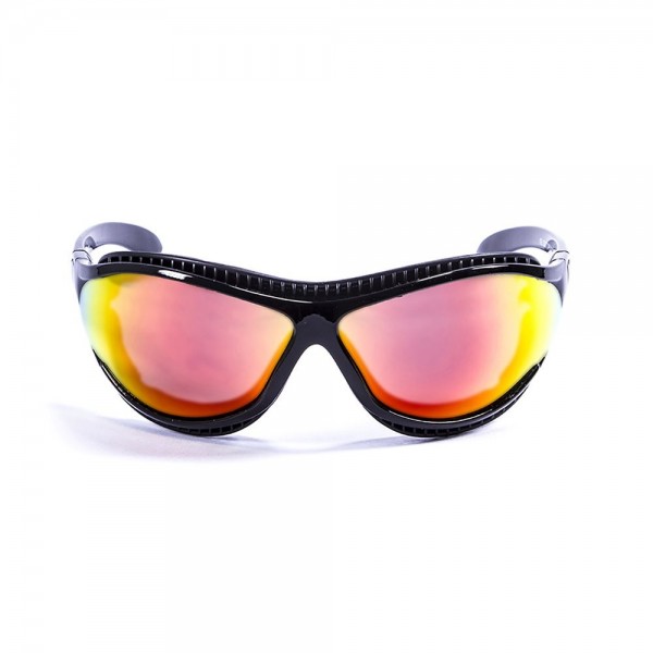 Ocean Sunglasses tierra de fuego - gafas de sol polarizadas - Montura : Negro Brillante - Lentes : Amarillo Espejo  12201.1 