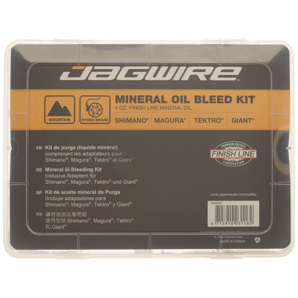 Jagwire Pro Mineral Bleed - Kit de purga con aceite Finish Line  120 ml 