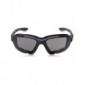 Solex adultos gafas de sol deportivas con-3  pares de lentes de espuma cabeza correa Comp, negras, 15535