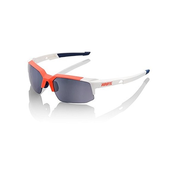 Inconnu 100% speedcoupe gafas Unisex, Gamma Ray/azul/blanco/rojo/espejo pantalla gris
