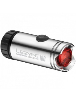 Lezyne Micro Luz LED Trasera, Plateado, Talla Única