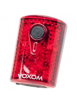 Voxom Uni trasera LH3, incluye cable de carga USB iluminación, Negro, One size