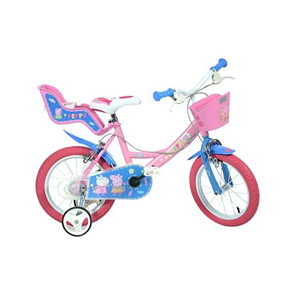 Dino Bikes 144r-pig Peppa Pig – Bicicleta, color rosa, 35,6 cm