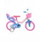 Dino Bikes 124rl-pig bicicleta de Peppa Pig, rosa, 30,5 cm