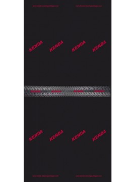 KENDA Promo - Pañuelo para el cuello/cabeza unisex, color negro, 24 x 48 cm