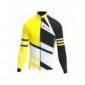 Jersey de ciclismo para hombre, manga completa, para invierno, térmico, para usar en frío, para ciclismo  amarillo, S 