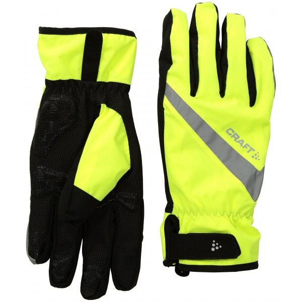 Craft Hombre Rain Glove 2.0 Guantes de ciclismo, flumino/Black, 7/XS