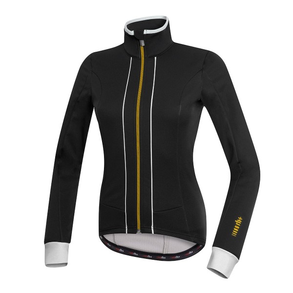 RH Sancy W Jacket blk-wh-gld L, chaquetas  Ciclismo  Mujer, black-white-gold, L