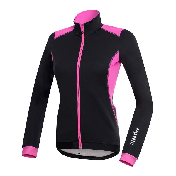 RH Spirit W Jacket bl-deppink L, chaquetas  Ciclismo  Mujer, black-deep Pink, L