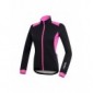 RH Spirit W Jacket bl-deppink S, chaquetas  Ciclismo  Mujer, black-deep Pink, S
