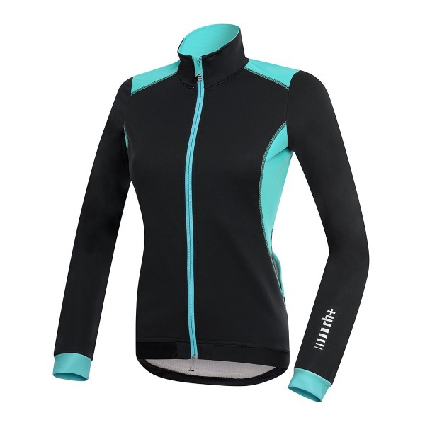 RH Spirit W Jacket bl-pswater, chaquetas  Ciclismo  Mujer, black-pastel Water, XL