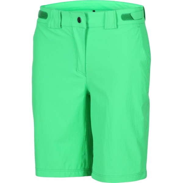 Ziener Pantalón corto para mujer, talla 42, color verde