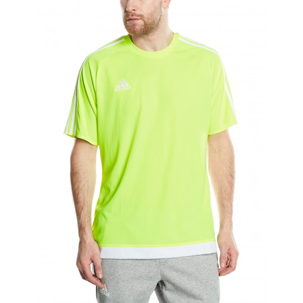 adidas Estro 15 JSY - Camiseta para Hombre, Color Amarillo Brillante/Blanco, Talla 2XL