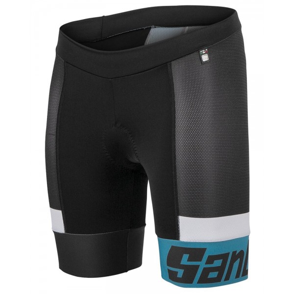 Santini Fashion Sleek Aero - Culote de ciclismo para hombre, color Turquesa, talla 2XL