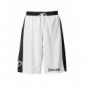 Spalding Hose & Shorts Essential Reversible - Pantalones cortos de baloncesto para mujer, color negro/blanco, talla 2XL