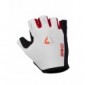 Briko Evolution Pro Glove - Guantes de ciclismo cortos unisex, color blanco/negro/rojo, talla S