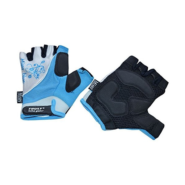 Truly Mujer Top Missy – Guantes de Ciclismo, Mujer, Color Azul, Tamaño Small