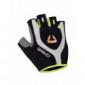 Briko Extreme Pro Glove - Guantes de ciclismo cortos unisex, color negro/blanco/amarillo, talla S