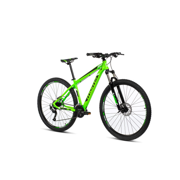 Moma Bikes Mtb29 Peak M Bicicleta de Montaña, Frenos de Disco hidraulicos, 27V, Unisex Adulto, Verde, M