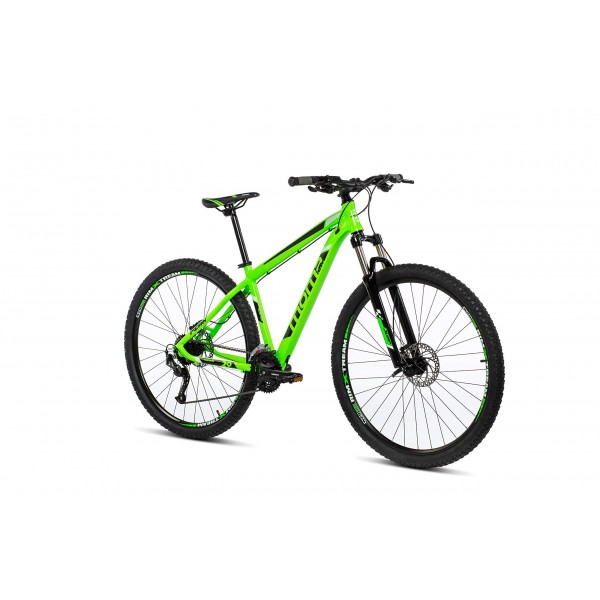 Moma Bikes Mtb29 Peak L Bicicleta de Montaña, Frenos de Disco hidraulicos, 27V, Unisex Adulto, Verde, L