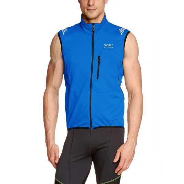 Gore Bike Wear Element Windstopper Soft Shell - Chaleco para Hombre, Color Azul, Talla M