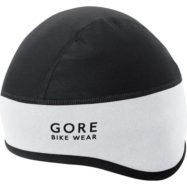 GORE BIKE WEAR Gorro ciclismo, GORE WINDSTOPPER, UNIVERSAL Helmet Cap, Talla 60-64, Blanco/Negro, HHELMF019903