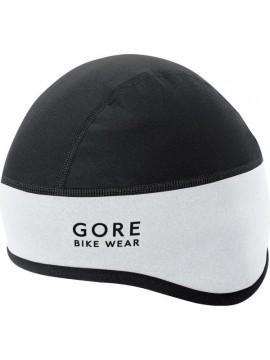 GORE BIKE WEAR Gorro ciclismo, GORE WINDSTOPPER, UNIVERSAL Helmet Cap, Talla 60-64, Blanco/Negro, HHELMF019903