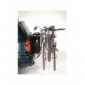 Mottez Portabicicletas con correas para maletero  3 bicicletas , color negro