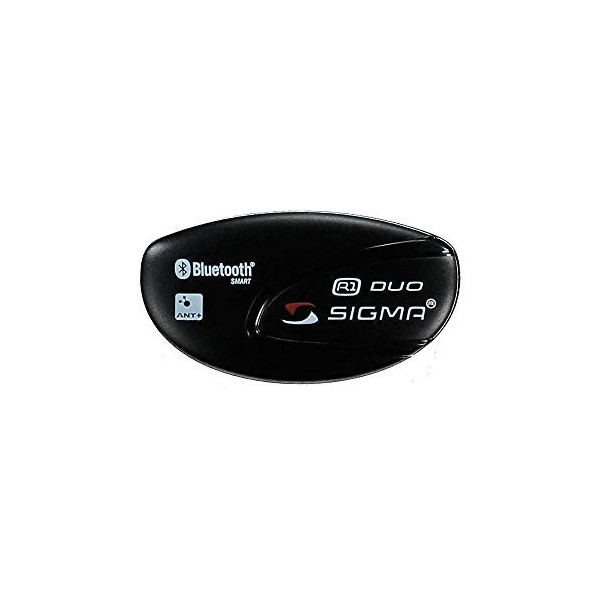 Sigma Sport 20331 Sigma Transmisor de Frecuencia Cardíaca R1 Duo  Ant+/Bluetooth Smart , Negro