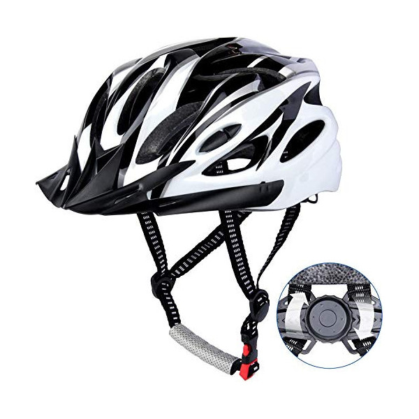 DesignSter Casco Bicicleta Unisex Adulto Unisexo Ajustable 57-63 cm con Visera y Forro Desmontable Especializado para Ciclism