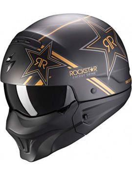 Scorpion Exo-Combat EVO Rockstar Gold M Casco, Accesorio Unisex para Adultos, Dorado