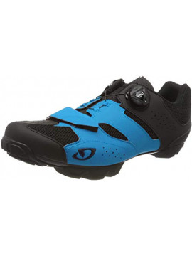 Giro Cylinder MTB, Zapatos de Bicicleta de montaña Hombre, Multicolor  Blue Jewel/Black 000 , 43.5 EU