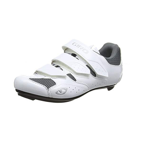 Giro Techne Road, Zapatos de Ciclismo de Carretera Mujer, Multicolor  White/Silver 000 , 36.5 EU