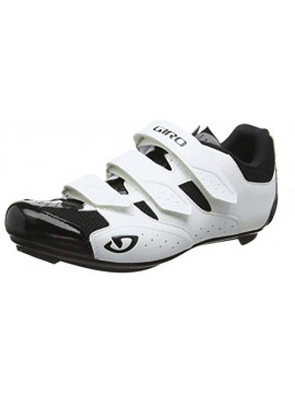 Giro Techne Road, Zapatos de Ciclismo de Carretera para Hombre, Multicolor  White/Black 000 , 44.5 EU