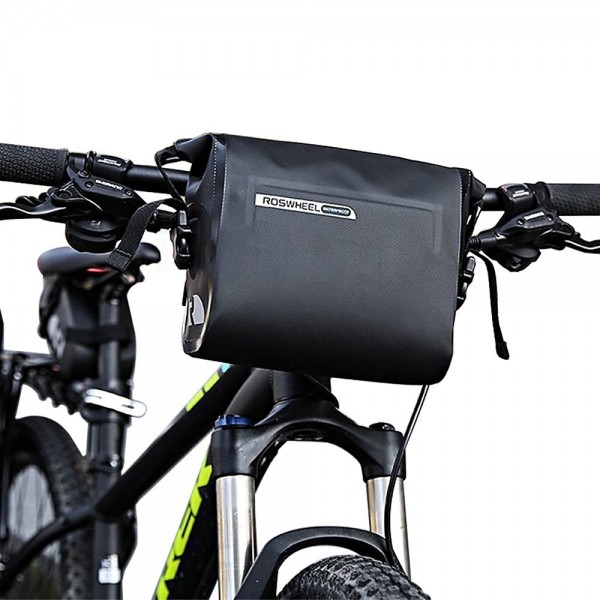 Bolsa Intsun de 3 litros para manillar de bicicleta, en PVC resistente al agua con cierre superior enrollable