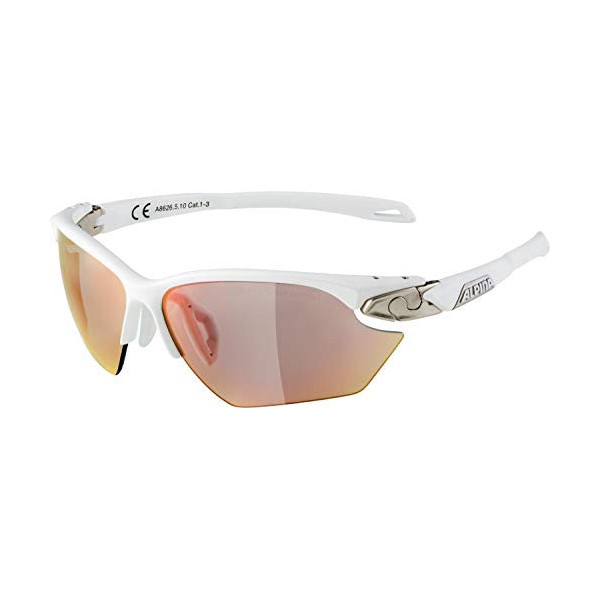 Alpina Twist Five HR S QVM+ - Gafas de deporte, unisex, para adultos, color blanco mate, talla única