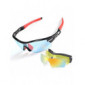 Gafas de Sol Deportivas,CrazyFire UV 400 Protección Gafas Deportivas Polarizadas con 5 Set De Lentes Intercambiables para Hom