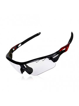 GARDOM Gafas de Sol Deportivas Gafas de Ciclismo con Anti-UV con Correas para Conducción Pesca Golf Corriendo  Lente Transpar