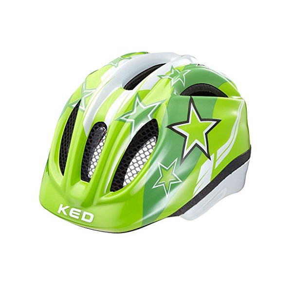 KED meggy 2015 del casco de ciclista, Niños, helm größen:xs.Ked Farbe 2015  +SIze :green stars