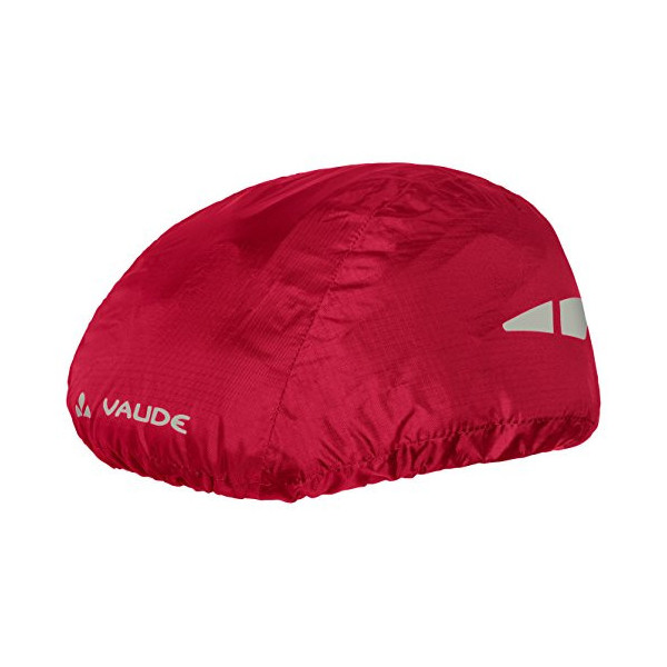 VAUDE Helmet Raincover - Funda Impermeable para Cascos de Ciclismo, Color Rojo, Talla Única