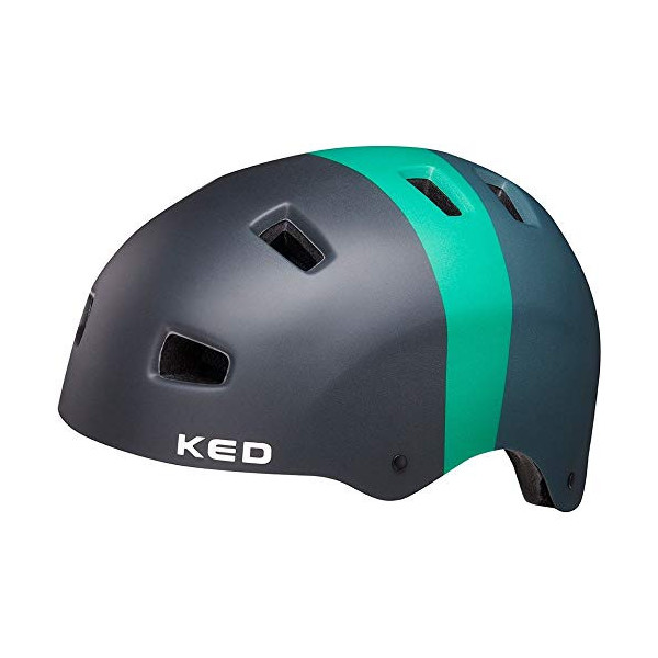 KED 5Forty M - Casco para bicicleta  54-58 cm, incluye cinta de seguridad RennMaxe, para patinaje, MTB BMX y jóvenes , color 