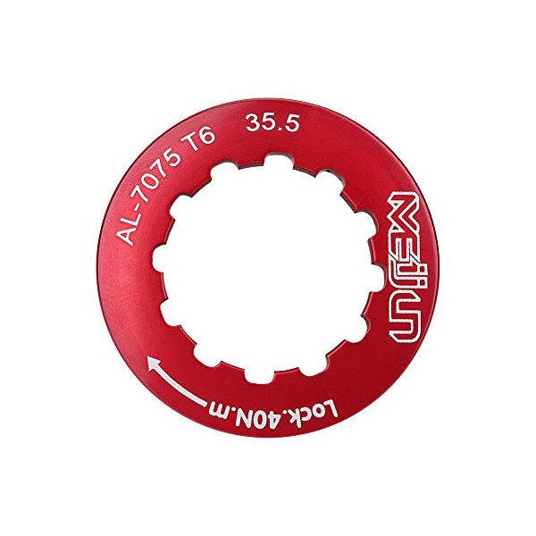 Tapa de Cassette de Ciclismo Volante de Bicicleta Cubierta de Anillo Bloqueo de Casete de Bicicleta Compacta  Rojo 