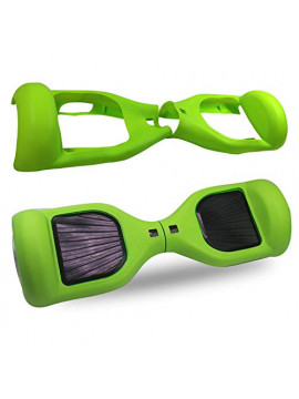 ABBY Protectora Funda de Silicona para 6.5" Smart Scooter Balance Patinete Electrico Hoverboard Cover  Verde Brillante 