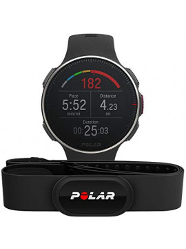 Polar Vantage V Titan HR: Reloj Premium con GPS y Frecuencia Cardíaca. Caja de Titanio. Sensor H10 - Multideporte y perfil de