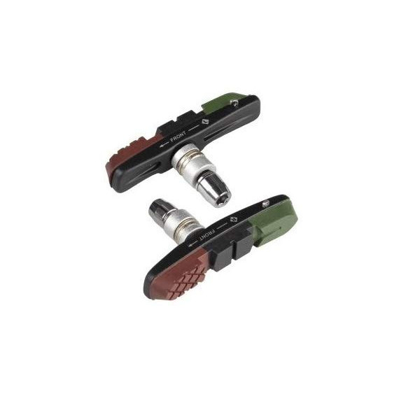 P4B Zapatas de freno Cartridge 3C para frenos de llanta V-Brake | 72 mm | pastillas de freno de 3 colores con 3 funciones  A 